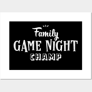 Family Game Night Champ Board Games and Meeples Addict Posters and Art